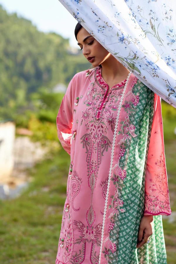 Sana Safinaz Unstitched Embroidered 3 Piece Muzlin Suit | M262-005a-cj