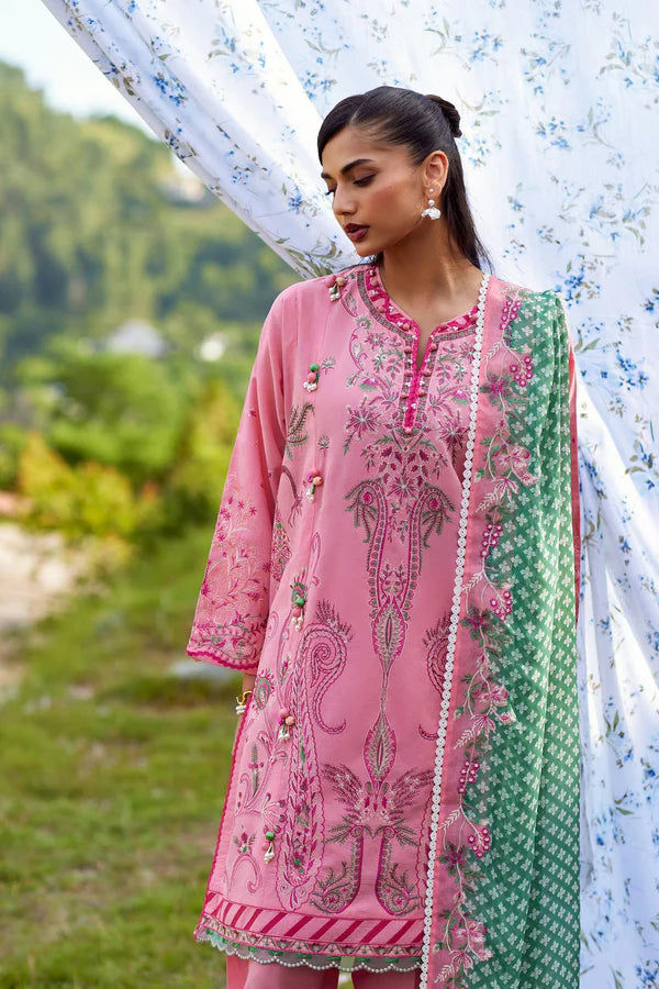 Sana Safinaz Unstitched Embroidered 3 Piece Muzlin Suit | M262-005a-cj