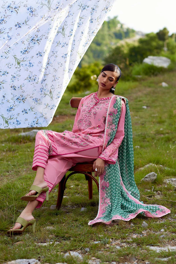 Sana Safinaz Unstitched Embroidered 3 Piece Muzlin Suit | M262-005a-cj