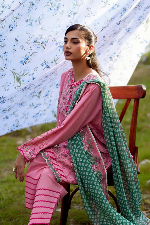 Sana Safinaz Unstitched Embroidered 3 Piece Muzlin Suit | M262-005a-cj