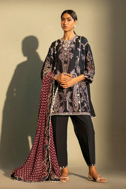 Sana Safinaz Unstitched Embroidered 3 Piece Muzlin Suit | M262-005b-cj