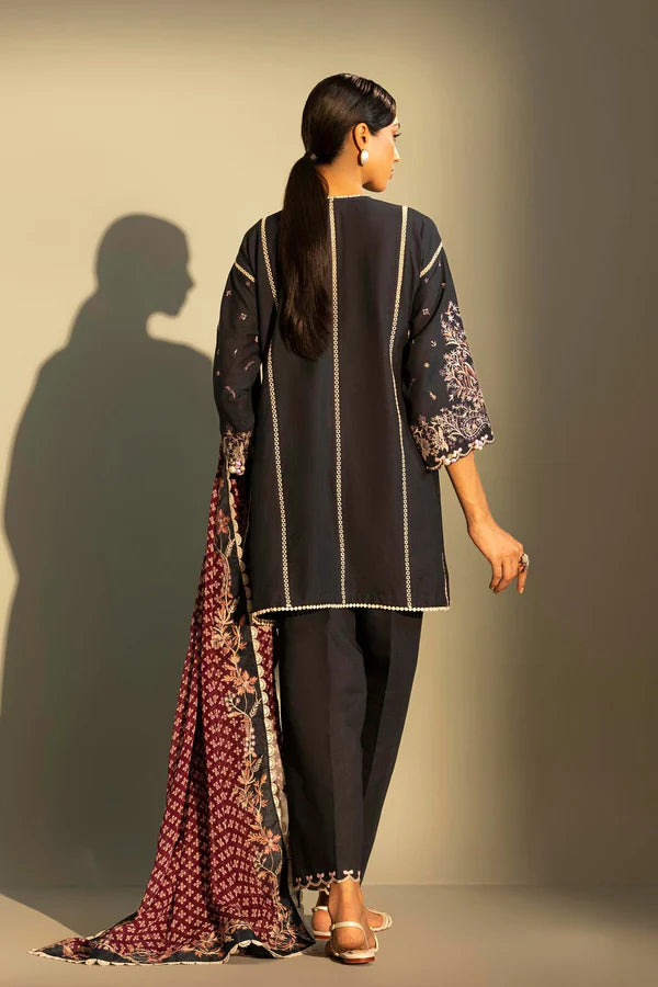 Sana Safinaz Unstitched Embroidered 3 Piece Muzlin Suit | M262-005b-cj