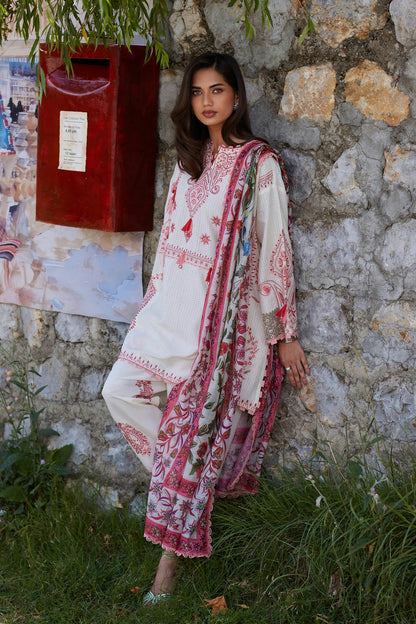Sana Safinaz Unstitched Embroidered 3 Piece Muzlin Suit | M262-001a-cv