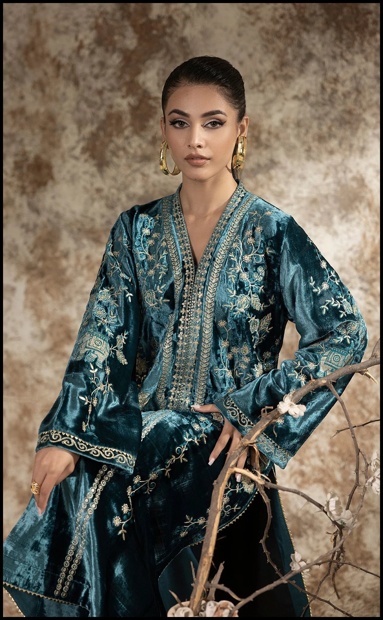 Sumaira Aurangzeb A Velvet Affair'24 - Teal Aura