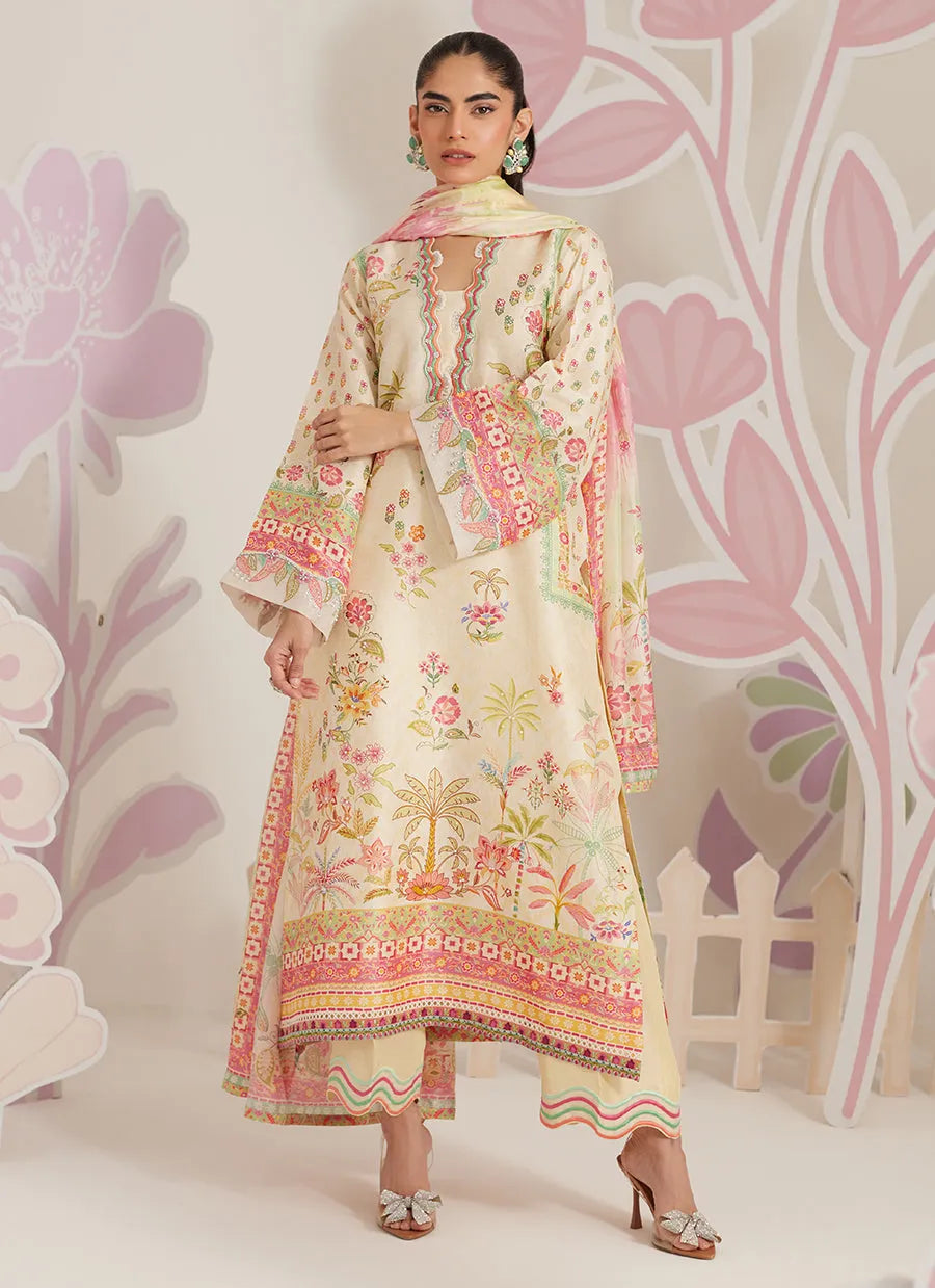 Farah Talib Aziz Ramadan Eid Frou Frou '26 - Zelara Shirt And Dupatta