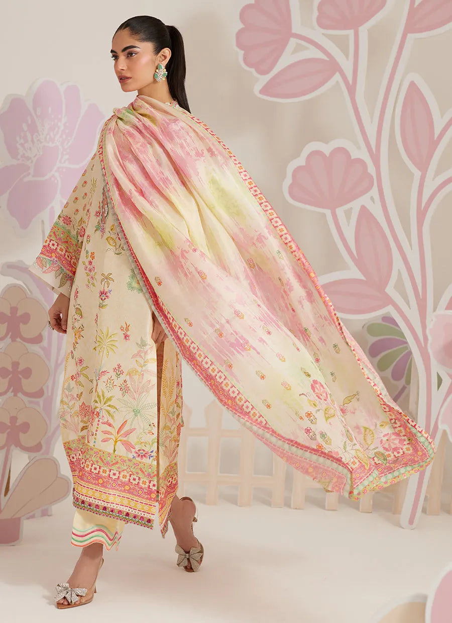 Farah Talib Aziz Ramadan Eid Frou Frou '26 - Zelara Shirt And Dupatta