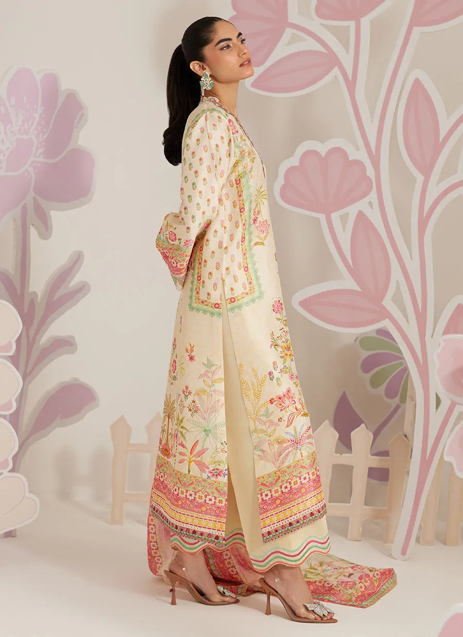 Farah Talib Aziz Ramadan Eid Frou Frou '26 - Zelara Shirt And Dupatta