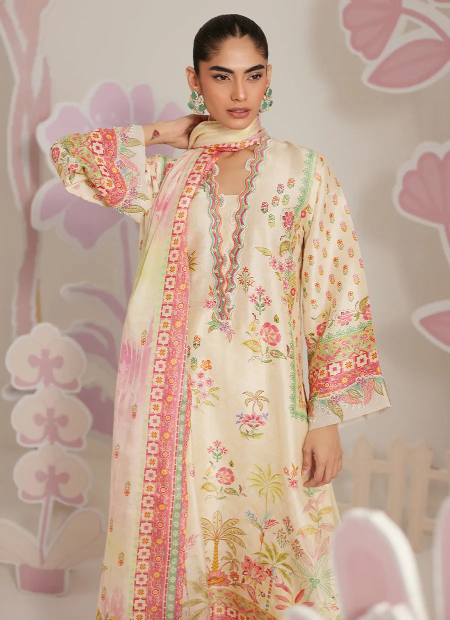 Farah Talib Aziz Ramadan Eid Frou Frou '26 - Zelara Shirt And Dupatta
