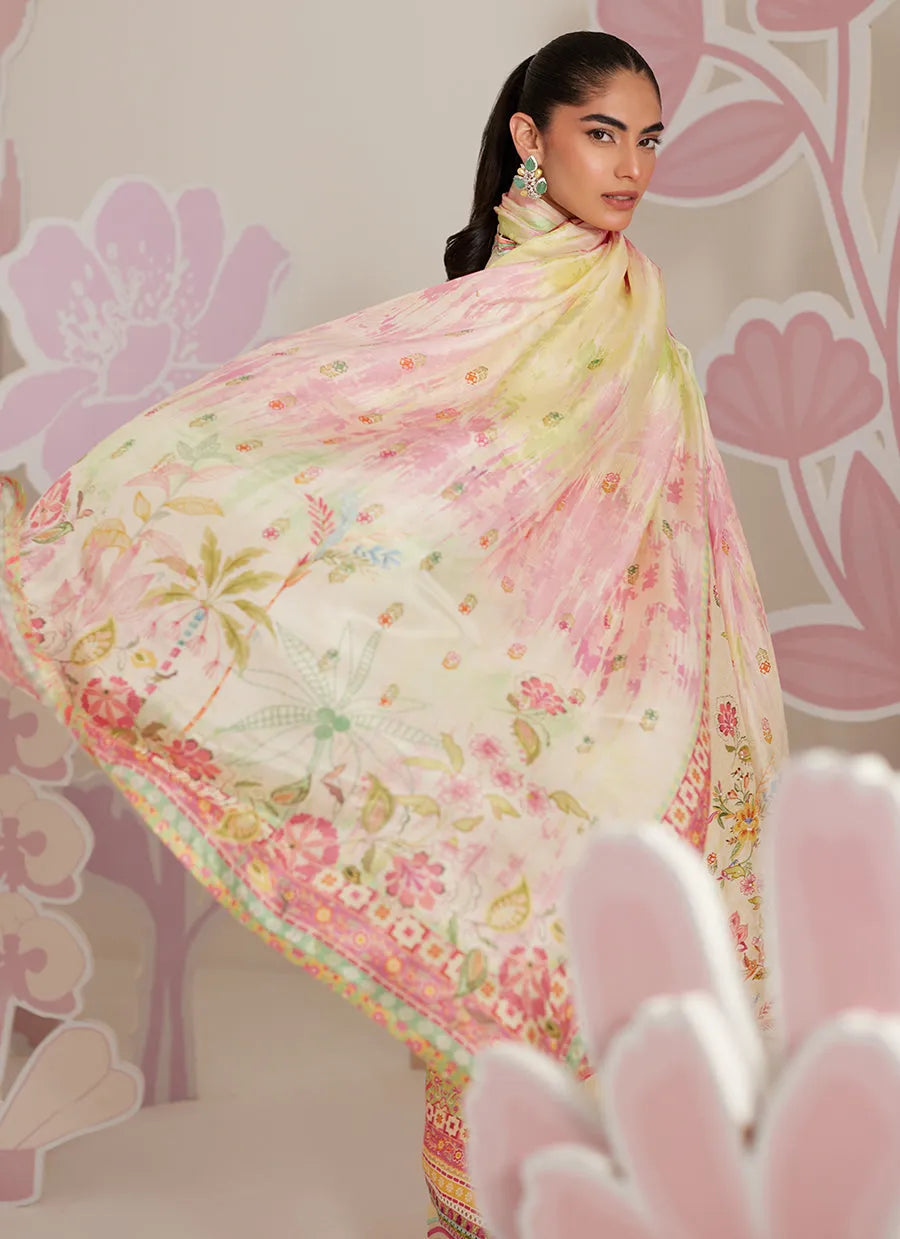 Farah Talib Aziz Ramadan Eid Frou Frou '26 - Zelara Shirt And Dupatta