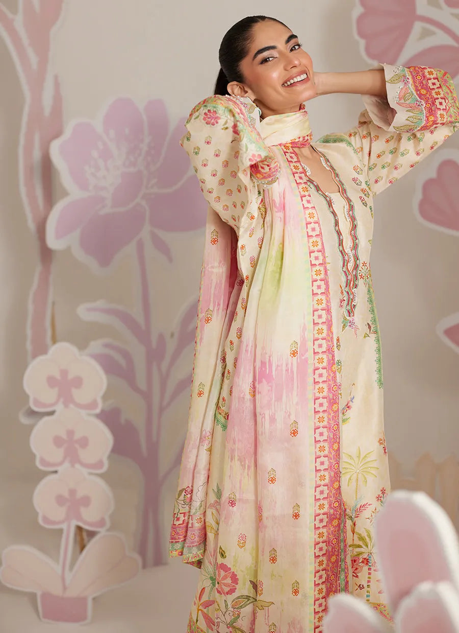 Farah Talib Aziz Ramadan Eid Frou Frou '26 - Zelara Shirt And Dupatta