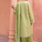 Zara Shahjahan S/S Luxury Lawn 23 Collection - Green Suit Set