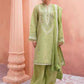 Zara Shahjahan S/S Luxury Lawn 23 Collection - Green Suit Set