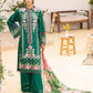 Adan's Libas Muzayyan Unstitched Lawn Collection 2023 – Dark Green Suit Set