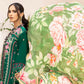 Adan's Libas Muzayyan Unstitched Lawn Collection 2023 – Dark Green Suit Set