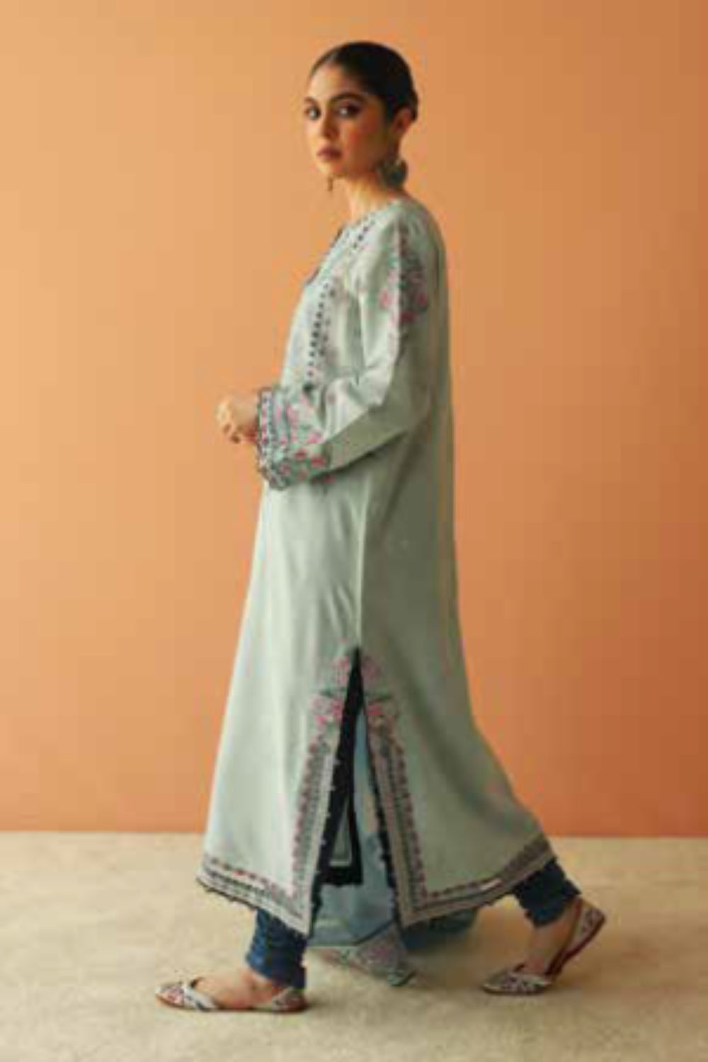 Zara Shahjahan S/S Luxury Lawn 23 Collection - Turquoise Green Suit Set