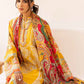Adan's Libas Muzayyan Unstitched Lawn Collection 2023 – Yellow Suit Set