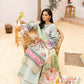 Adan's Libas Muzayyan Unstitched Lawn Collection 2023 – Pista Green Suit Set