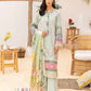 Adan's Libas Muzayyan Unstitched Lawn Collection 2023 – Pista Green Suit Set