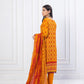 Erum Misha Printed Lawn Collection Orange Suit-Set