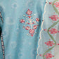 Coco By Zara Shahjahan Unstitched Lawn Summer Collection 6B – Turquoise Blue