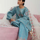 Coco By Zara Shahjahan Unstitched Lawn Summer Collection 6B – Turquoise Blue