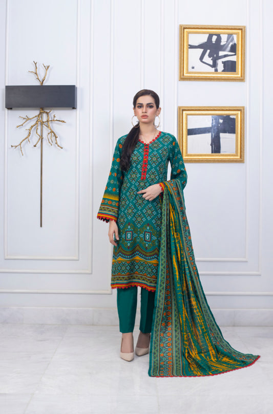 Erum Misha Printed Lawn Collection Printed Suit-Set