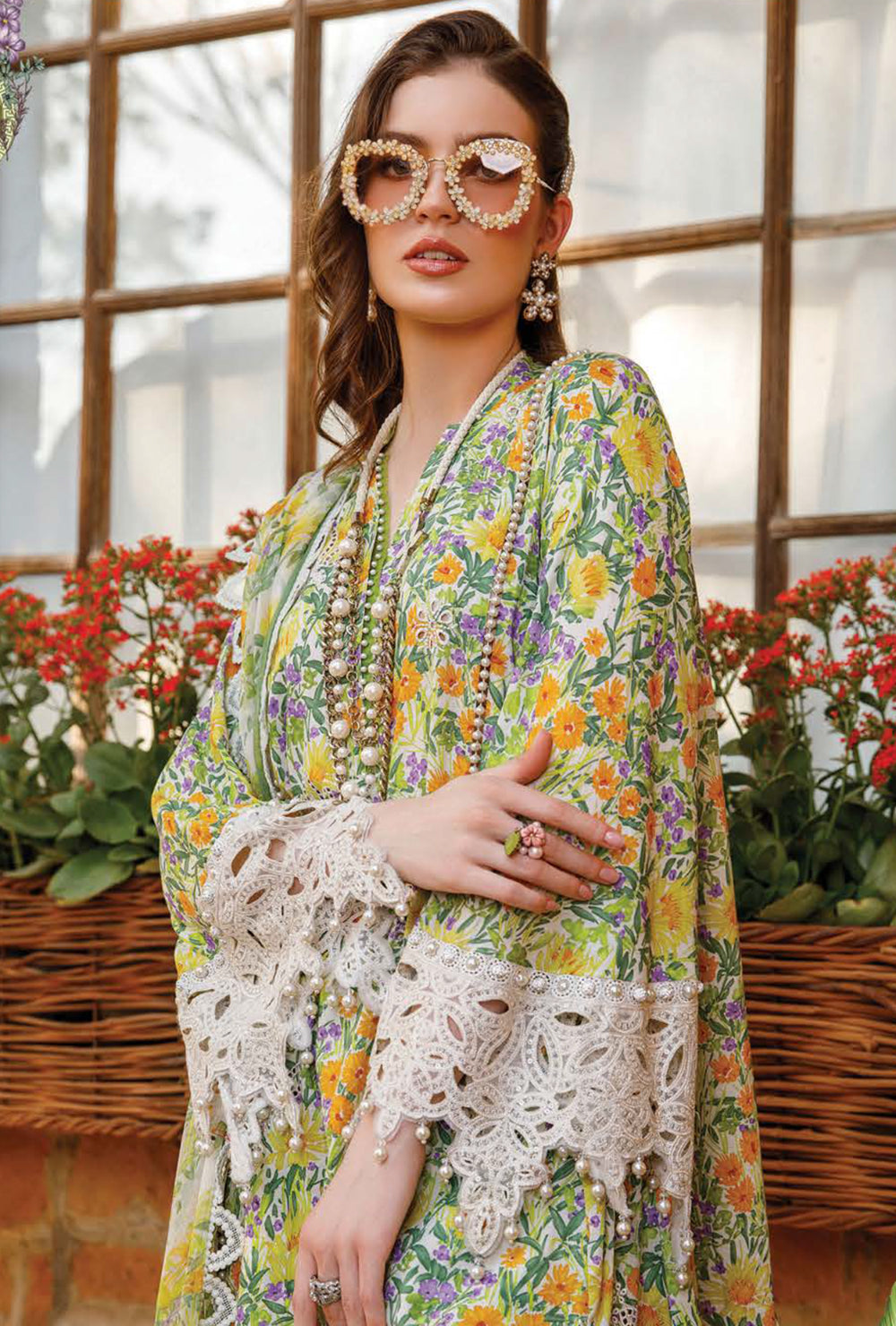 Maria.B M.Prints Spring Summer Floral Collection – 8B - Green
