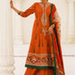 Zara Shahjahan S/S Luxury Lawn 23 Collection - Orange Sharara Set
